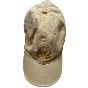 PrAna yellow hat womens logo